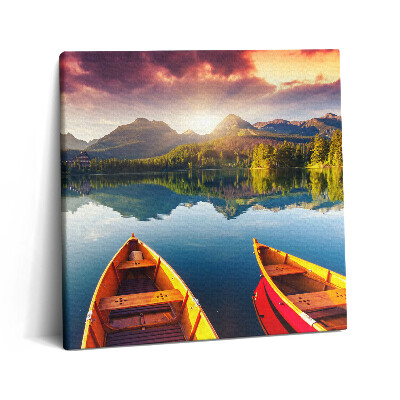 Tablou pe pânză canvas 60x60 Parcul Național Štrbské Pleso Slovacia
