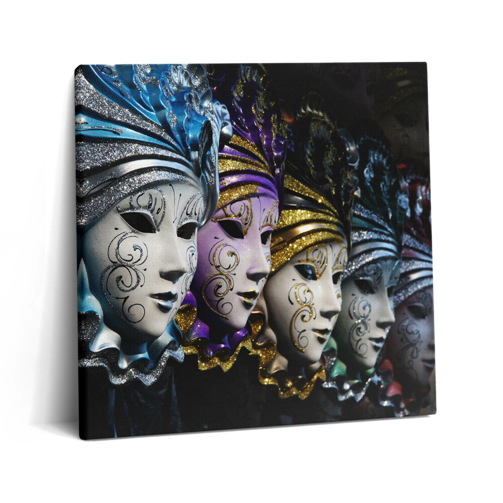 Tablou pe pânză canvas 60x60 măști venețiene