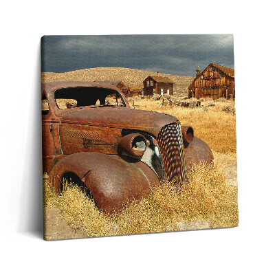 Tablou pe pânză canvas 60x60 Parcul de stat Bodie