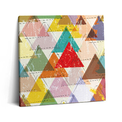 Tablou pe pânză canvas 60x60 Model geometric triunghiular