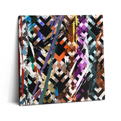 Tablou pe pânză canvas 60x60 Dungi colorate