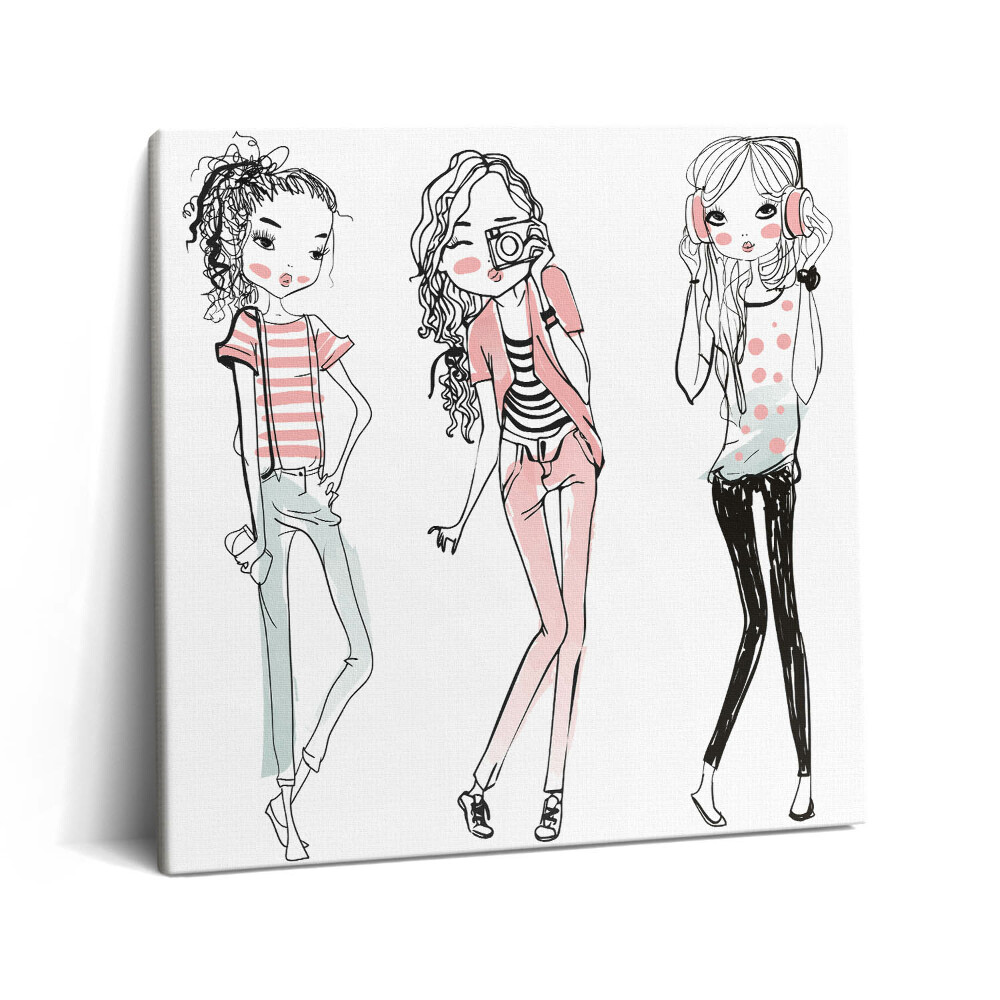 Tablou pe pânză canvas 60x60 Modă feminină