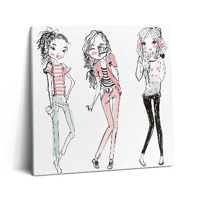 Tablou pe pânză canvas 60x60 Modă feminină