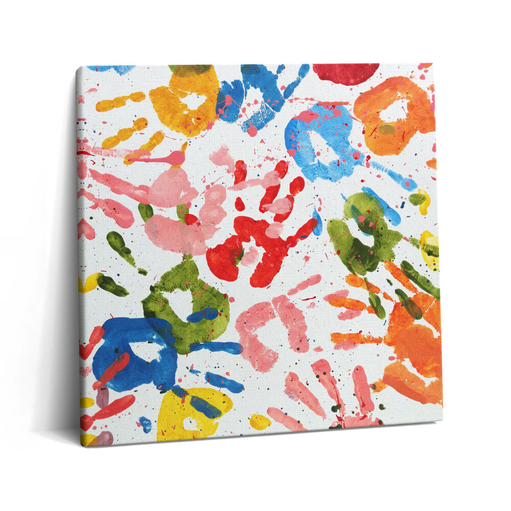 Tablou pe pânză canvas 60x60 Copii artistici