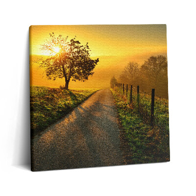 Tablou pe pânză canvas 60x60 Ceață la răsărit