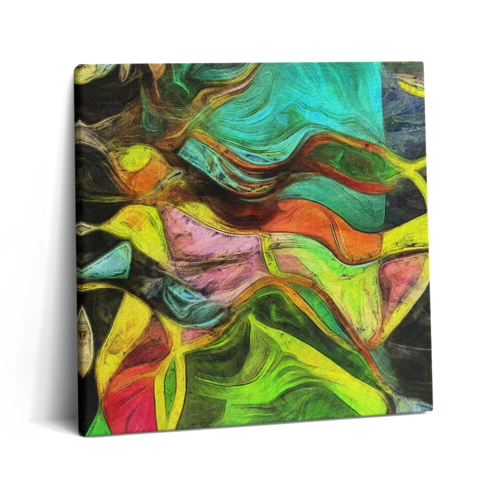 Tablou pe pânză canvas 60x60 Tulburare artistică