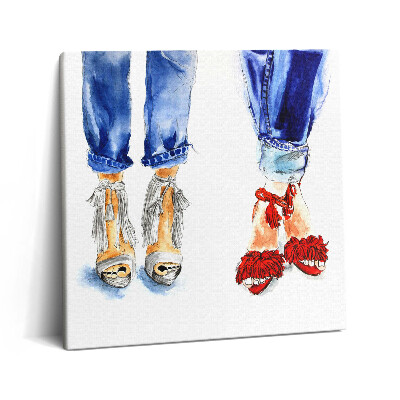 Tablou pe pânză canvas 60x60 Tocuri înalte pentru femei