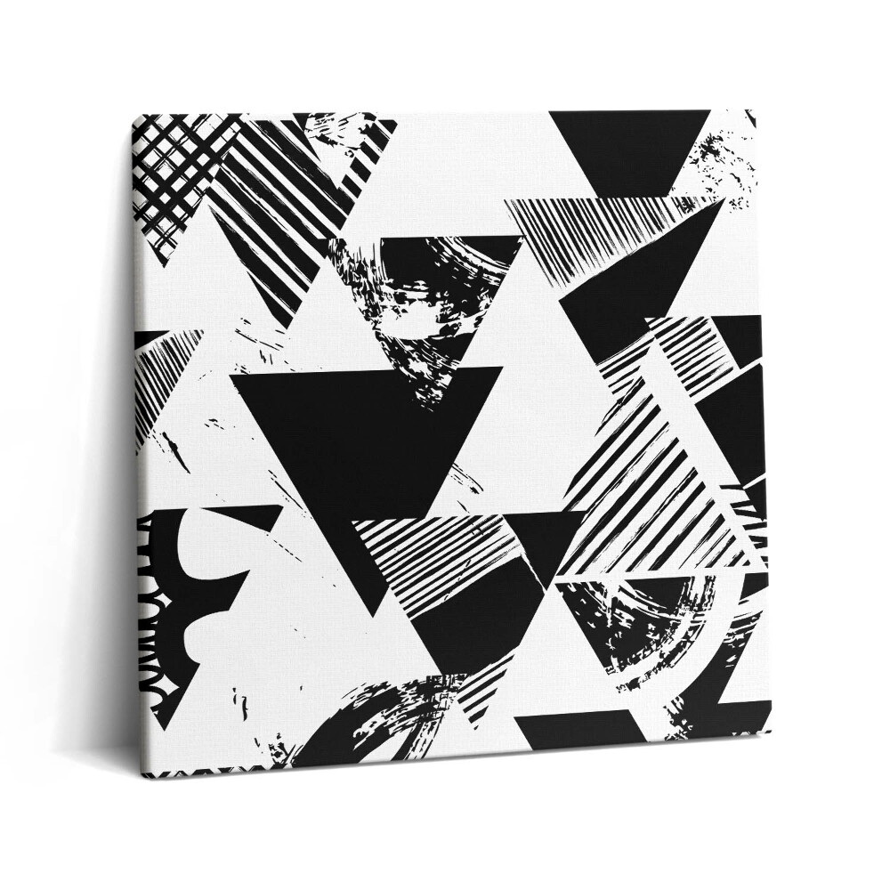 Tablou pe pânză canvas 60x60 Triunghiuri cu model geometric abstract