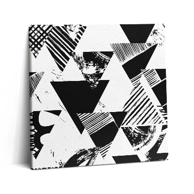 Tablou pe pânză canvas 60x60 Triunghiuri cu model geometric abstract