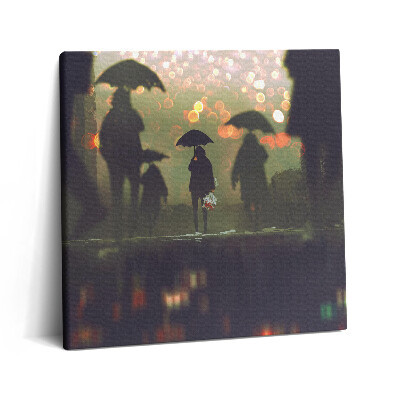 Tablou pe pânză canvas 60x60 Oameni cu umbre