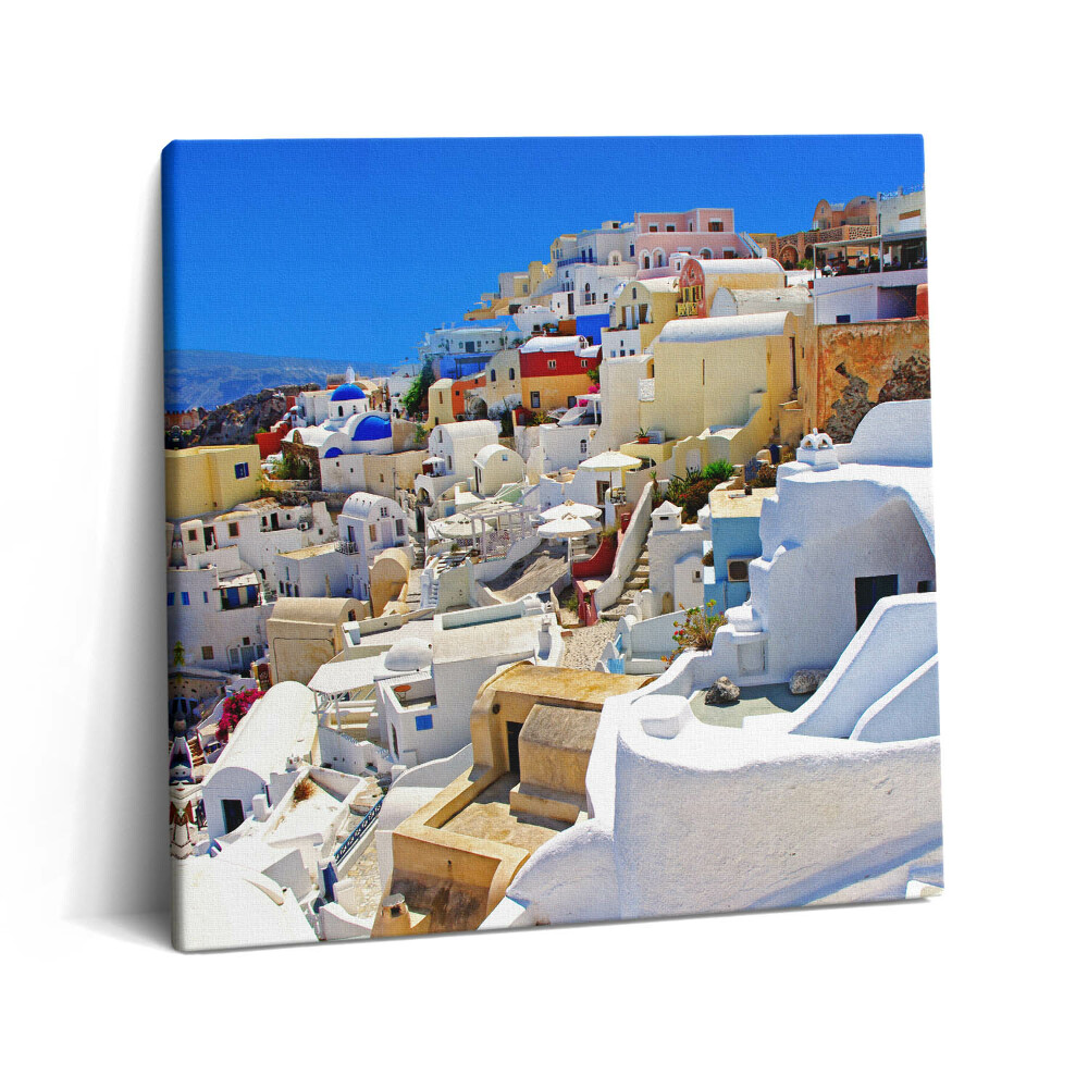 Tablou pe pânză canvas 60x60 Grecia Santorini