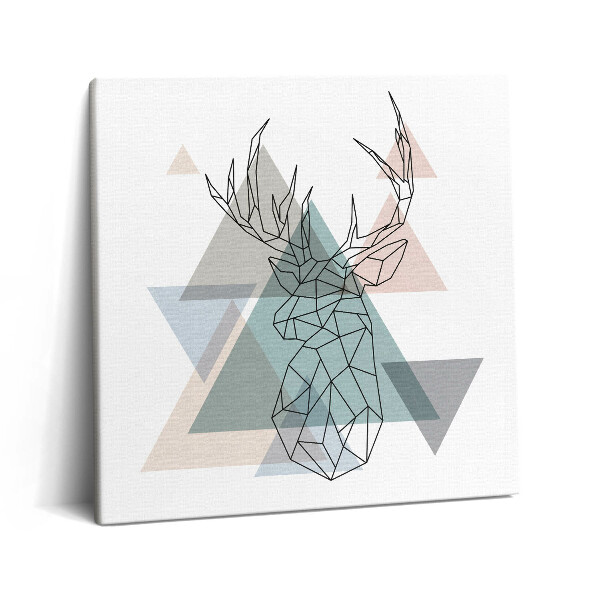 Tablou pe pânză canvas 60x60 Ren geometric