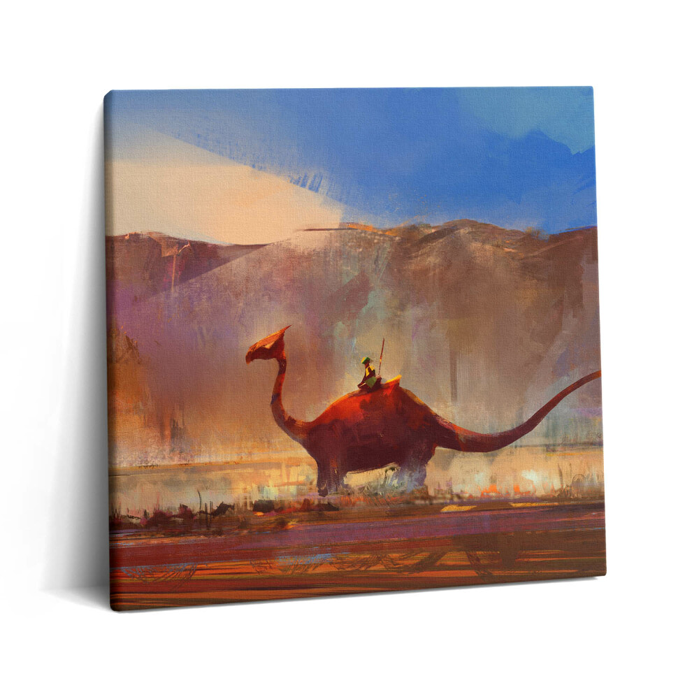 Tablou pe pânză canvas 60x60 Dinozauri