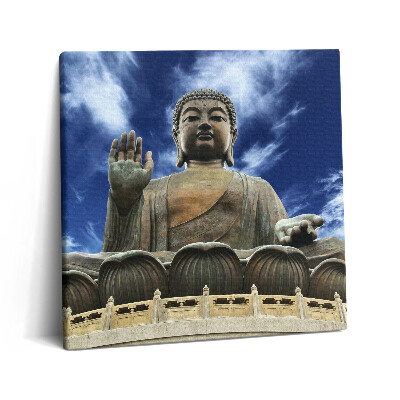 Tablou pe pânză canvas 60x60 Tian Tan Buddha în Hong Kong