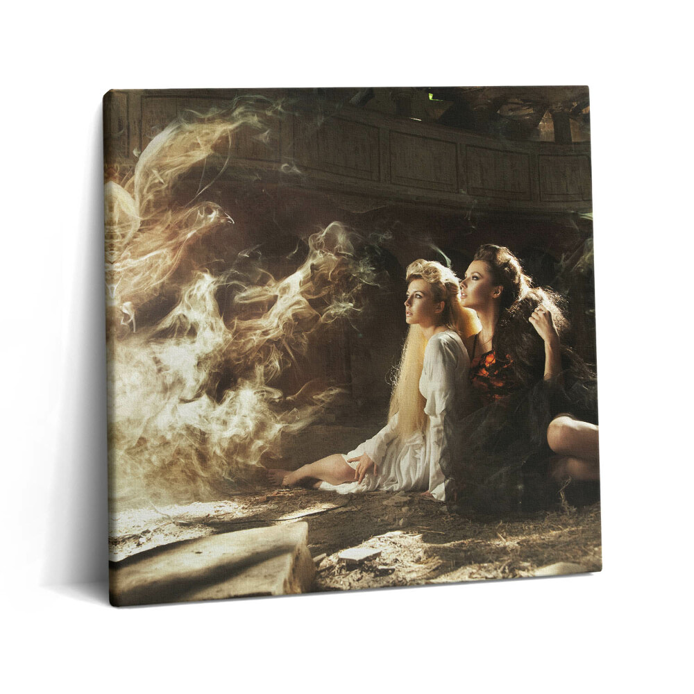 Tablou pe pânză canvas 60x60 O fotografie cu două femei