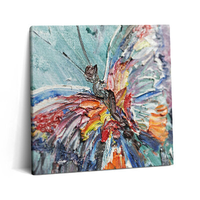 Tablou pe pânză canvas 60x60 Prim-plan al unei picturi în ulei