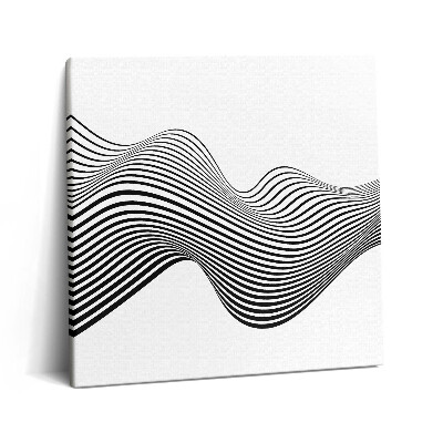 Tablou pe pânză canvas 60x60 Artă optică liniară