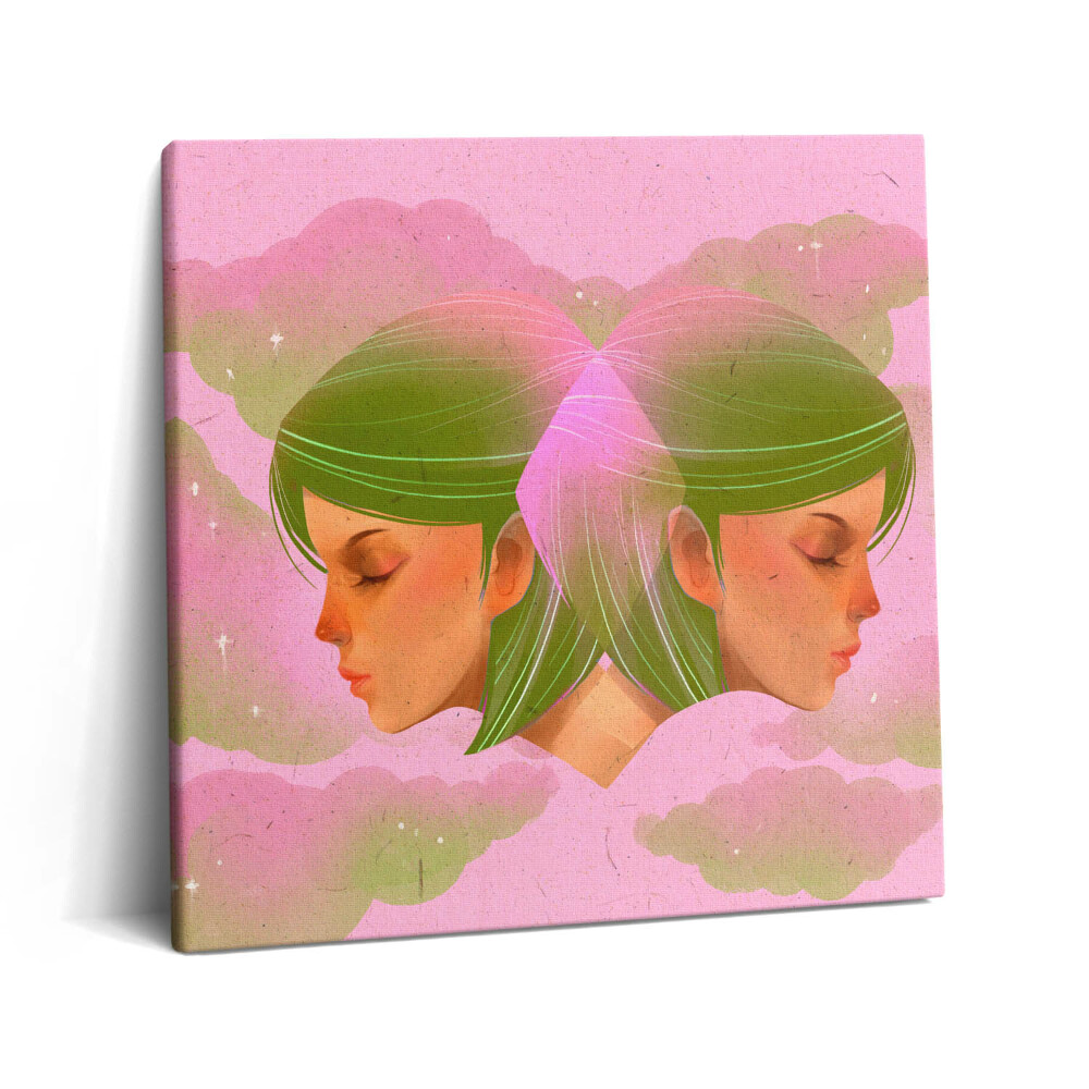 Tablou pe pânză canvas 60x60 Portret abstract al unei femei