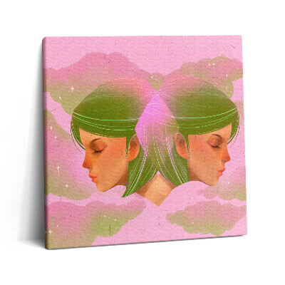 Tablou pe pânză canvas 60x60 Portret abstract al unei femei