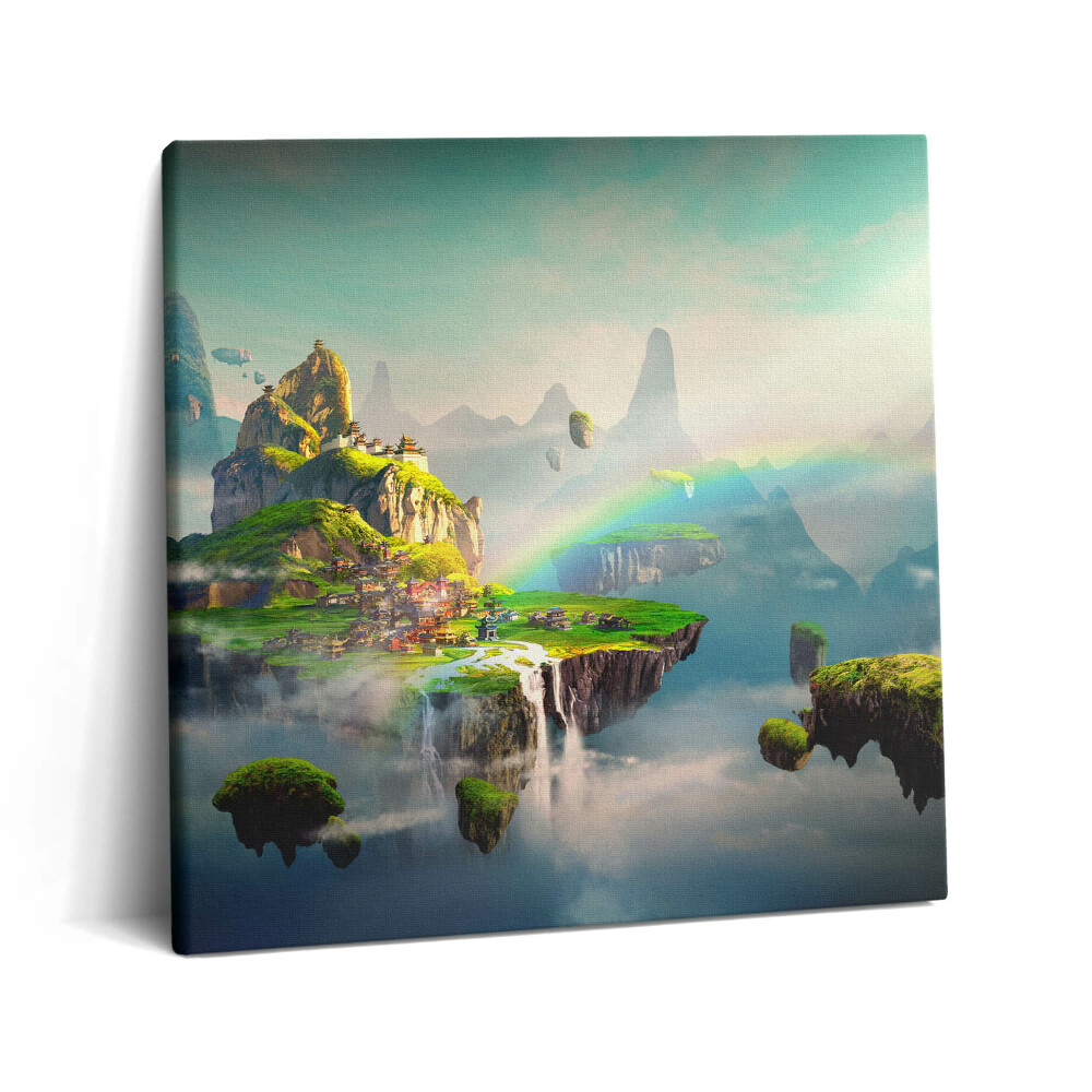 Tablou pe pânză canvas 60x60 Scene fantastice în stil chinezesc