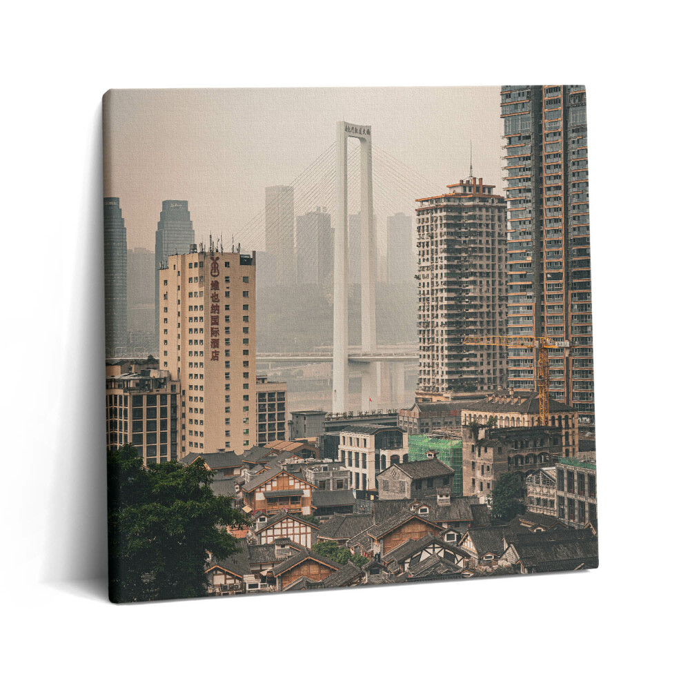 Tablou pe pânză canvas 60x60 Orașul Vechi Chongqing