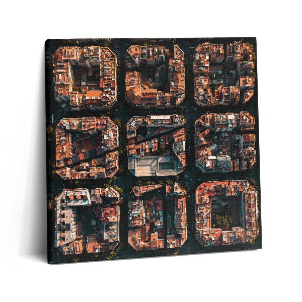 Tablou pe pânză canvas 60x60 Orașul geometriei, Barcelona