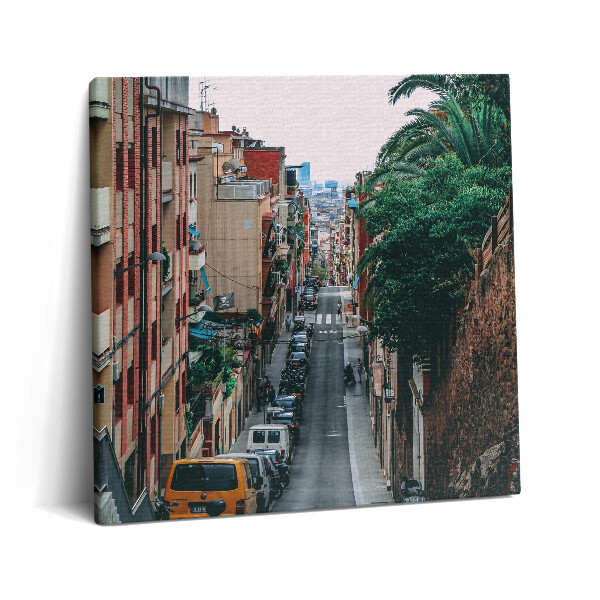 Tablou pe pânză canvas 60x60 Dragă Barcelona Gracia