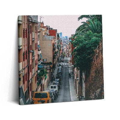 Tablou pe pânză canvas 60x60 Dragă Barcelona Gracia