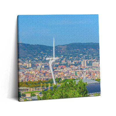 Tablou pe pânză canvas 60x60 Parcul Olimpic din Barcelona, Catalonia