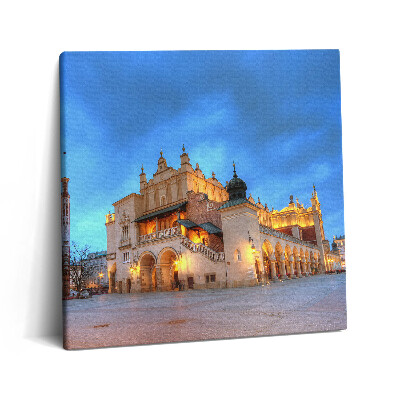 Tablou pe pânză canvas 60x60 Piața Principală a Cracoviei