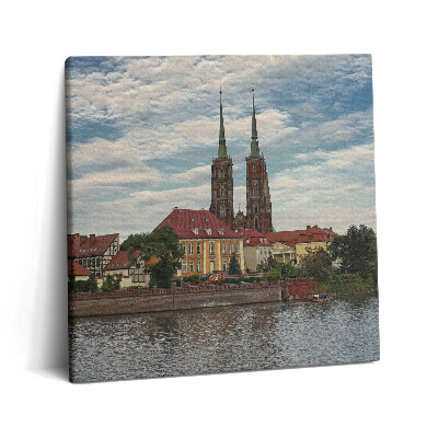 Tablou pe pânză canvas 60x60 Biserica din Wrocław