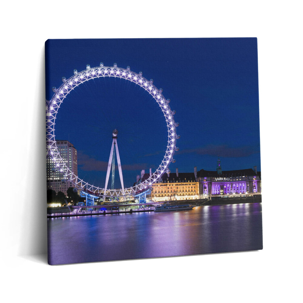 Tablou pe pânză canvas 60x60 London Eye Roata Ferris din Londra