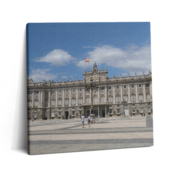 Tablou pe pânză canvas 60x60 Palatul istoric din Madrid