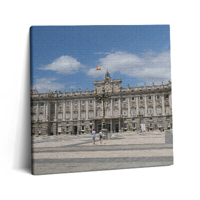 Tablou pe pânză canvas 60x60 Palatul istoric din Madrid