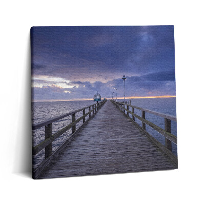 Tablou pe pânză canvas 60x60 Dig pe Marea Baltică