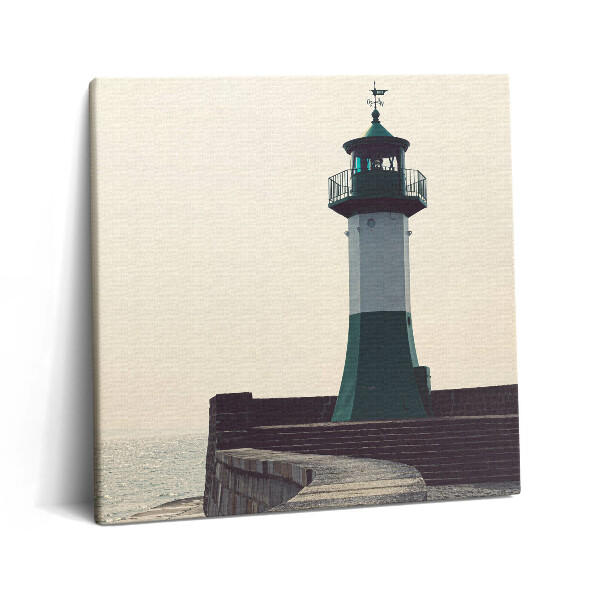 Tablou pe pânză canvas 60x60 Farul de pe Marea Baltică