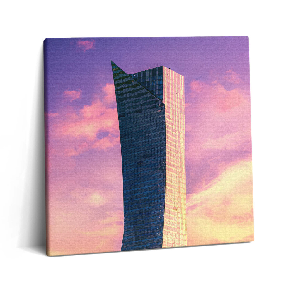 Tablou pe pânză canvas 60x60 Zgârie-nori în Varșovia