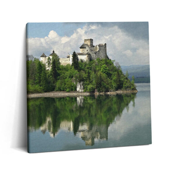 Tablou pe pânză canvas 60x60 Castelul din Niedzica
