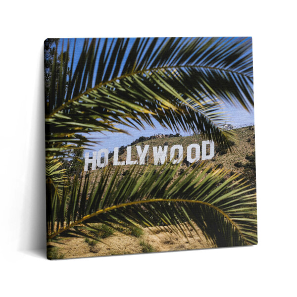 Tablou pe pânză canvas 60x60 Semnul Hollywood din Los Angeles