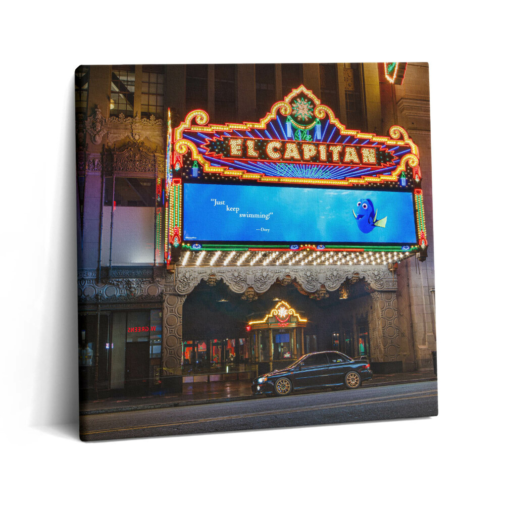 Tablou pe pânză canvas 60x60 Teatrul Ej Capitan din Los Angeles