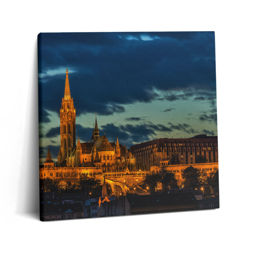 Tablou pe pânză canvas 60x60 Biserica Matthias din Budapesta, Ungaria
