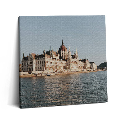 Tablou pe pânză canvas 60x60 Clădirea Parlamentului din Budapesta