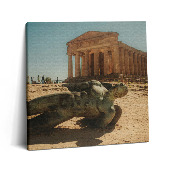 Tablou pe pânză canvas 60x60 Valea Templelor din Sicilia, Italia