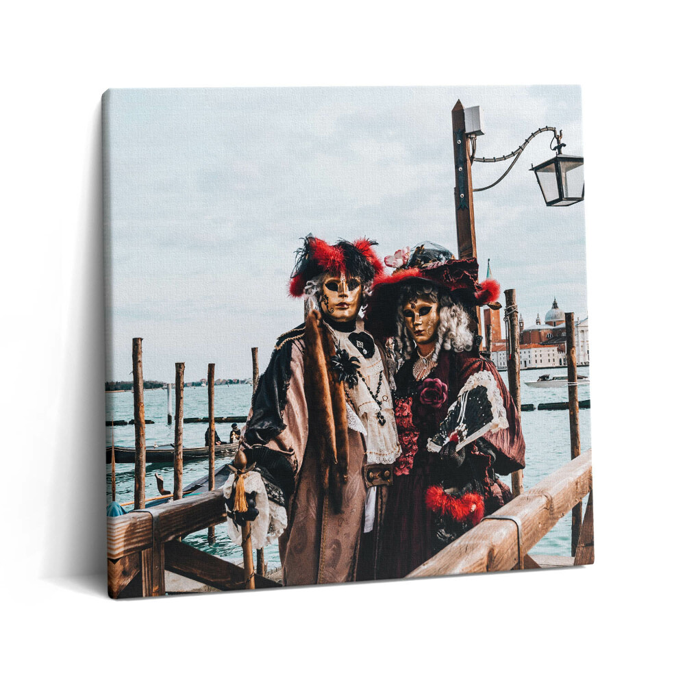 Tablou pe pânză canvas 60x60 Carnavalul din Veneția