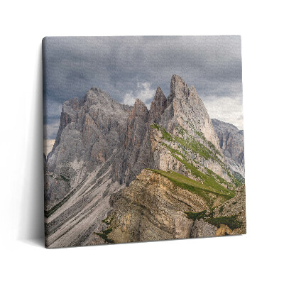 Tablou pe pânză canvas 60x60 Munții Stâncoși