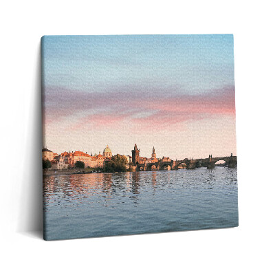 Tablou pe pânză canvas 60x60 Podul Carol din Praga