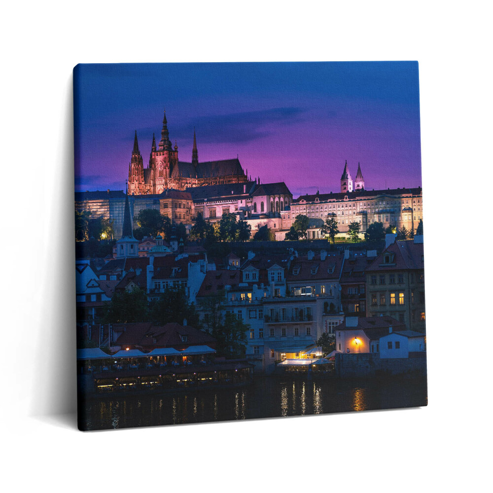 Tablou pe pânză canvas 60x60 Castelul din Praga