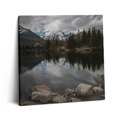 Tablou pe pânză canvas 60x60 Tatra Înaltă din Slovacia