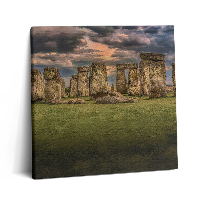 Tablou pe pânză canvas 60x60 Nimbostratusul din Stonehenge