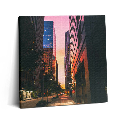 Tablou pe pânză canvas 60x60 Stradă goală în Houston